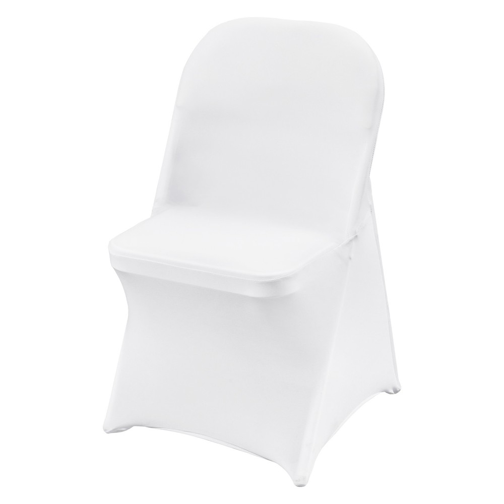 Uimoso 100PCS White Stretch Spandex Chair Covers for Weddings, and Dining
