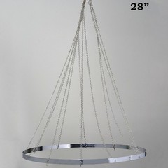 Stainless Steel 28″ Ceiling Draping Hoop Ring Hardware Kit Wedding Decorations