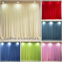 Chiffon Wedding Backdrop Party Background Cloth Panes Hanging Curtain Fabric