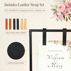 50″ H Wedding Welcome Sign Stand with Anti-Rust Coating, 50*30*20in Black
