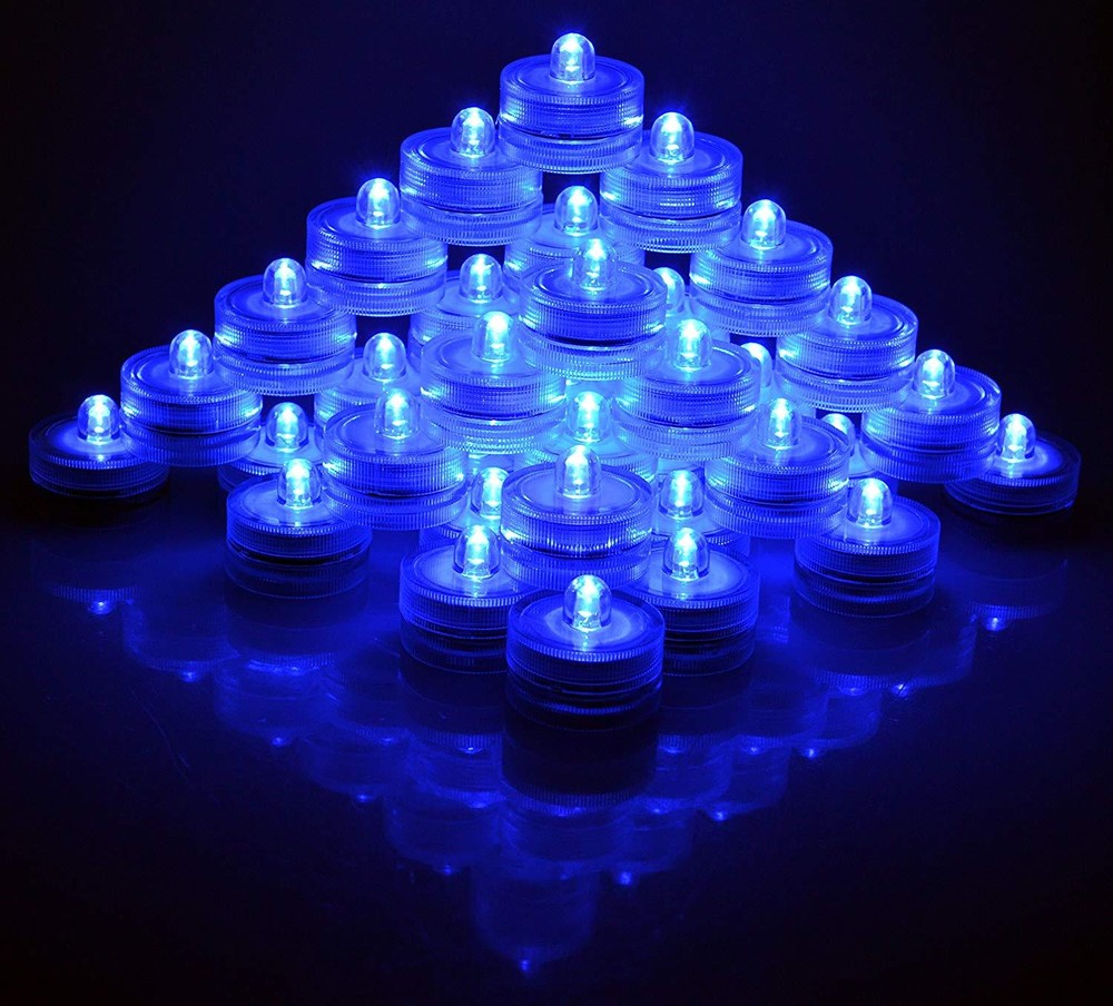 Waterproof Wedding Submersible Battery LED Tea Lights Underwater Sub Light 36pcs