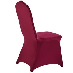 VEVOR 50PCS Burgundy Stretch Spandex Folding Chair Covers for Wedding Party