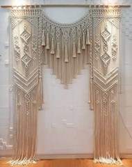 Beautiful Macrame Large Curtain Bohemian Decoration Wall Arch Backdrop