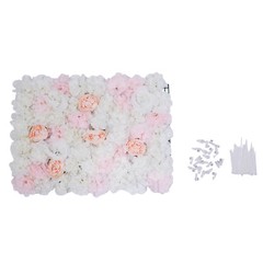 20Pcs Artificial Silk Flower Hydrangea Wall Panel Banquet Wedding Party Decor US
