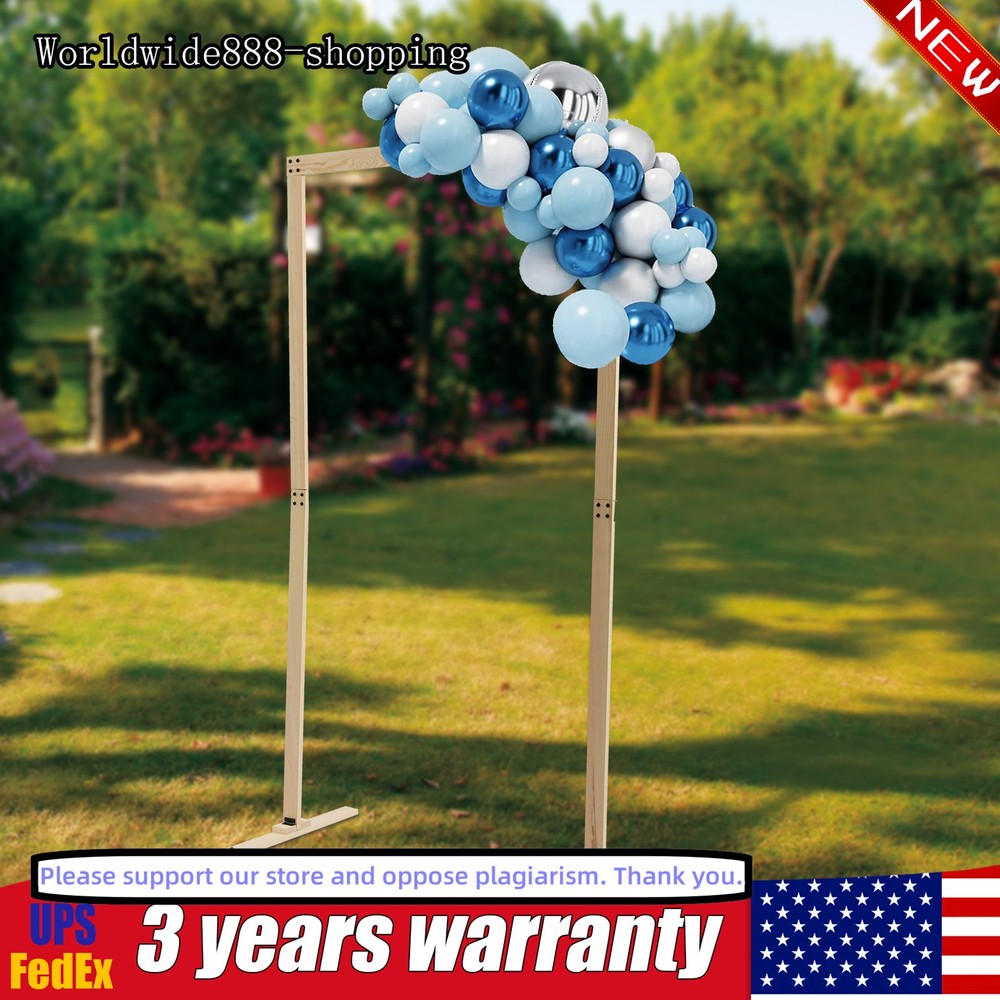 Wood Wedding Arch for Ceremony Wooden Arbor Decor for Parties Garden Backdrop