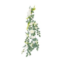 10pcs Wedding Chair Decorations Wedding Aisle Floral Artificial Flowers Handmade