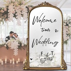 Welcome to Our Wedding Signs Decals Wedding Welcome Sign Selfie Mirror Decals…