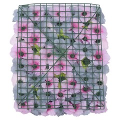 6pcs Artificial Flower Walls 3D Silk Rose Wall Backdrop Decor for Wedding Party