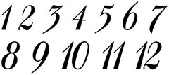 Wedding Table Numbers V3 Vinyl Decals Elegant Reception Seating Family Gathering