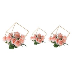 12Pcs Metal Geometric Flower Stand Elegant Gold Wedding Centerpieces Party Decor