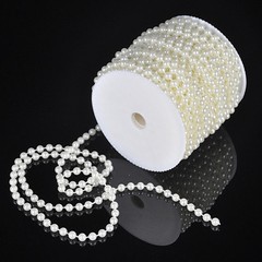 DIY 33FT Garland 6mm Artificial Pearl Strand Bead Hanging Curtain Wedding Decor