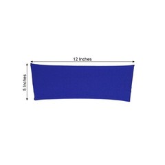 10 Royal Blue Spandex STRETCHABLE CHAIR SASHES Wedding Party Decorations SALE