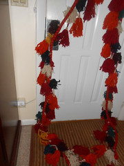 Multicolor Yarn Tassel Garland Banner Just Over 5 Yards