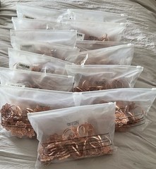Rose Gold Flower Napkin Rings