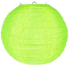 10″ Neon Green Nylon Lantern