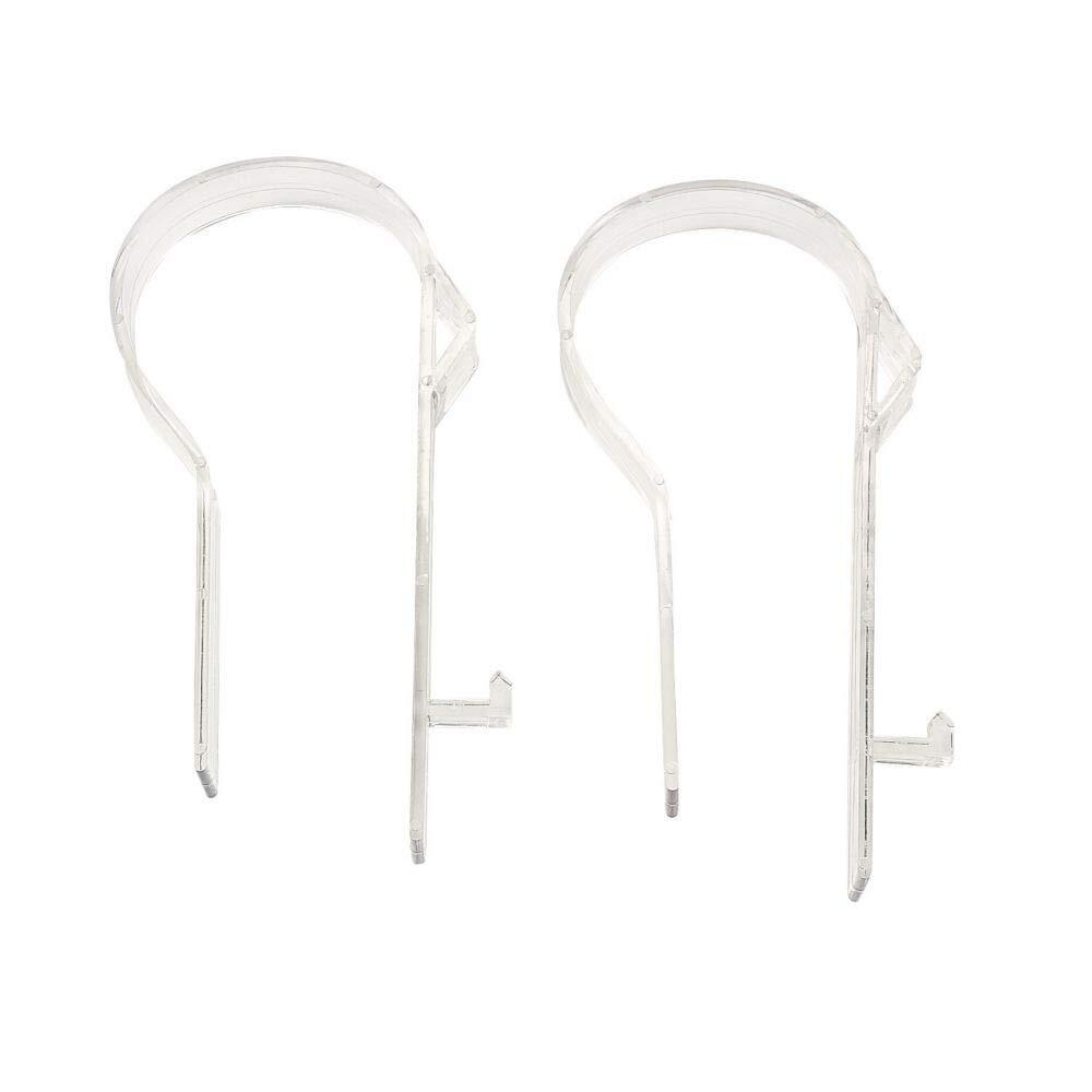 12 Count Clear Decorative Ribbon Trim Plastic Pew Clips for Wedding Decor