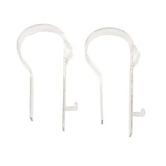 12 Count Clear Decorative Ribbon Trim Plastic Pew Clips for Wedding Decor