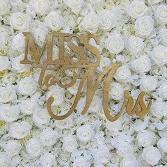 Miss to Mrs Wood Sign for Backdrop, Bridal Shower, Wedding Bar Sign, Bride to…