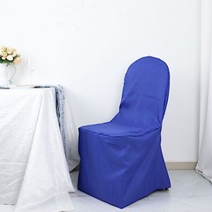 50 Royal Blue Polyester BANQUET CHAIR COVERS Wedding Party Reception Decorations