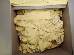 Lot Of 93 Yellow Spandex Chair Bows
