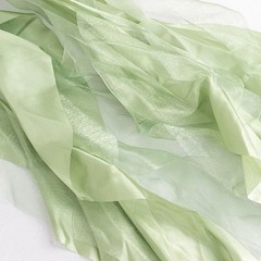 5 SAGE GREEN Curly Willow Chiffon Satin CHAIR SASHES Party Event Decorations