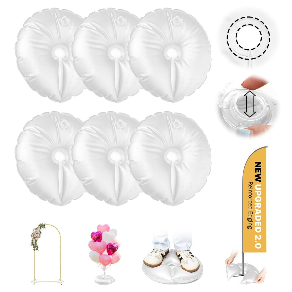 8 Pack Water Weight Bags for Balloon Column Stand And Balloon Arch, Openable …
