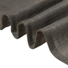 5 CHARCOAL GRAY CHAIR SASHES Premium Polyester Faux Burlap Wedding Decorations