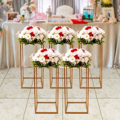 Wedding Flower Stand, Gold Flower Holder, Rectangular Flower Rack
