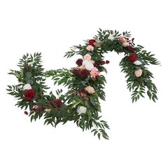 Multicolor Artificial Floral Garland 9ft For Wedding Home Party Decoration
