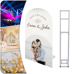 Wedding Arch Backdrop Stand White Wedding Arches for Ceremony Square Arch Stand