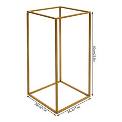 5pcs Gold Wedding Flower Stand Column for Table, Home Party Wedding Stage Decor