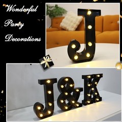 Led Marquee Letters, Black Light Up Letters, Small Led Letter Lights, Battery…