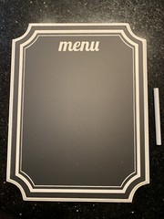 Wedding Menu Easel Sign