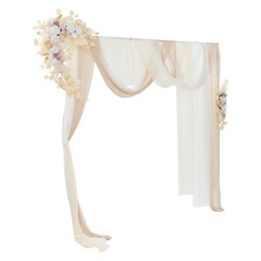 Decorative Artificial Flowers Artificial Wedding Arch Flower Kit With Drapes