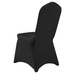 Uimoso 50PCS Black Stretch Spandex Chair Covers for Weddings and Events