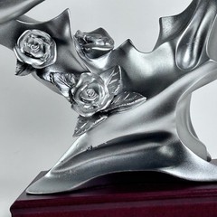 Bond of Marriage With This Ring Silver – Wedding Gift Sculpture Anniversary