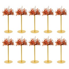 10Pcs 40cm Wedding Flower Stands Metal Flower Holder Table Centerpieces Gold NEW