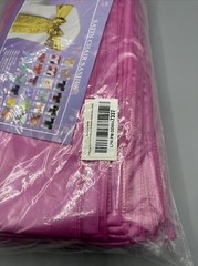 Satin Chair Sash Bow Band Tie 50Pcs For Wedding Reception Hot Pink
