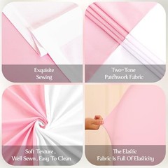 Arch Backdrop Cover 7.2FT 6.6FT 6FT Arch 7.2FT, 6.6FT, 6FT White and Pink
