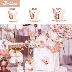 Rose Gold and Navy Blue Birthday Party Decorations with Happy Birthday Banner…