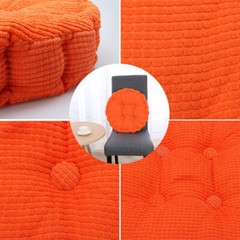 Family Office Corduroy Round Shaped Sofa Floor Chair Seat Cushion Pad 40cm Dia