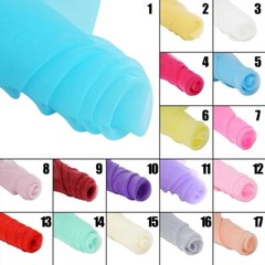 10M Sheer Organza Fabric Drape Voile Swags Wedding Party Decor Not Hemmed