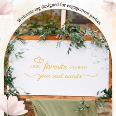 Watersay 3 Pcs Wedding Seating Chart Decal Stickers DIY Our Favorite People Y…
