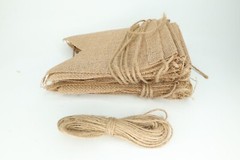 (2) – 15pcs Burlap Banner DIY Party Decor for Birthday Wedding Baby Shower Party
