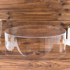 14 in Clear Round Acrylic CAKE STAND Display Box Pedestal Riser Party Events