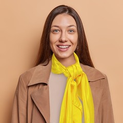35 Inch Square Satin Head Scarf Silk Feeling Hair Scarf, Bright Yellow