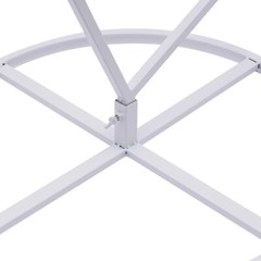 White Metal Flower Frame Weddings Square Backdrop Garland Plants Display Stand~