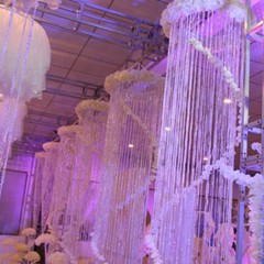 Bead Curtain Wedding Party Decor Stage Tree Bead Chain Chandelier Crystal String