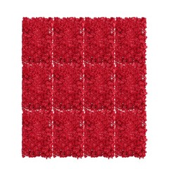 12pcs Red Flower Wall Panel Backdrop For Wedding Party Decor Easy To Use