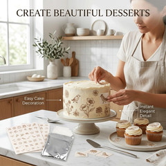 Edible Frosting Sheets A4 (30 Pack) with Stickers– Printable Icing Paper for Cak